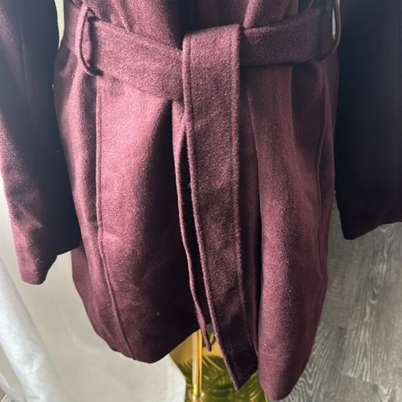 Cole Haan Signature Faux Fur Trim Wool Blend Jacket, BRAND NEW, Size 14, $375 - Picture 12 of 14